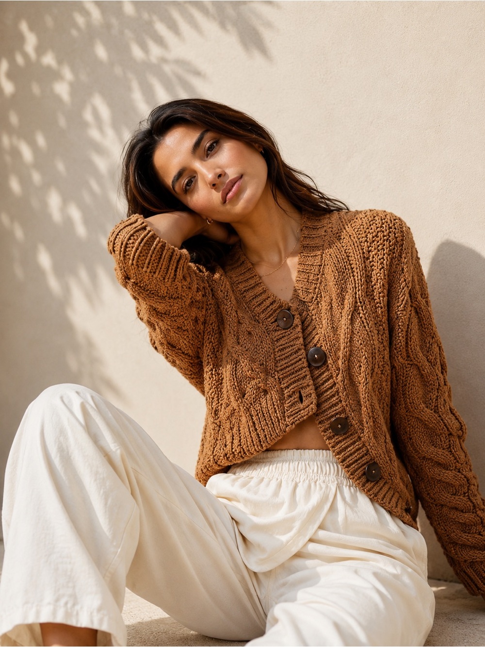🎉LAST CHANCE🎉Free People‎ Bonfire Cardi Beaver Fur